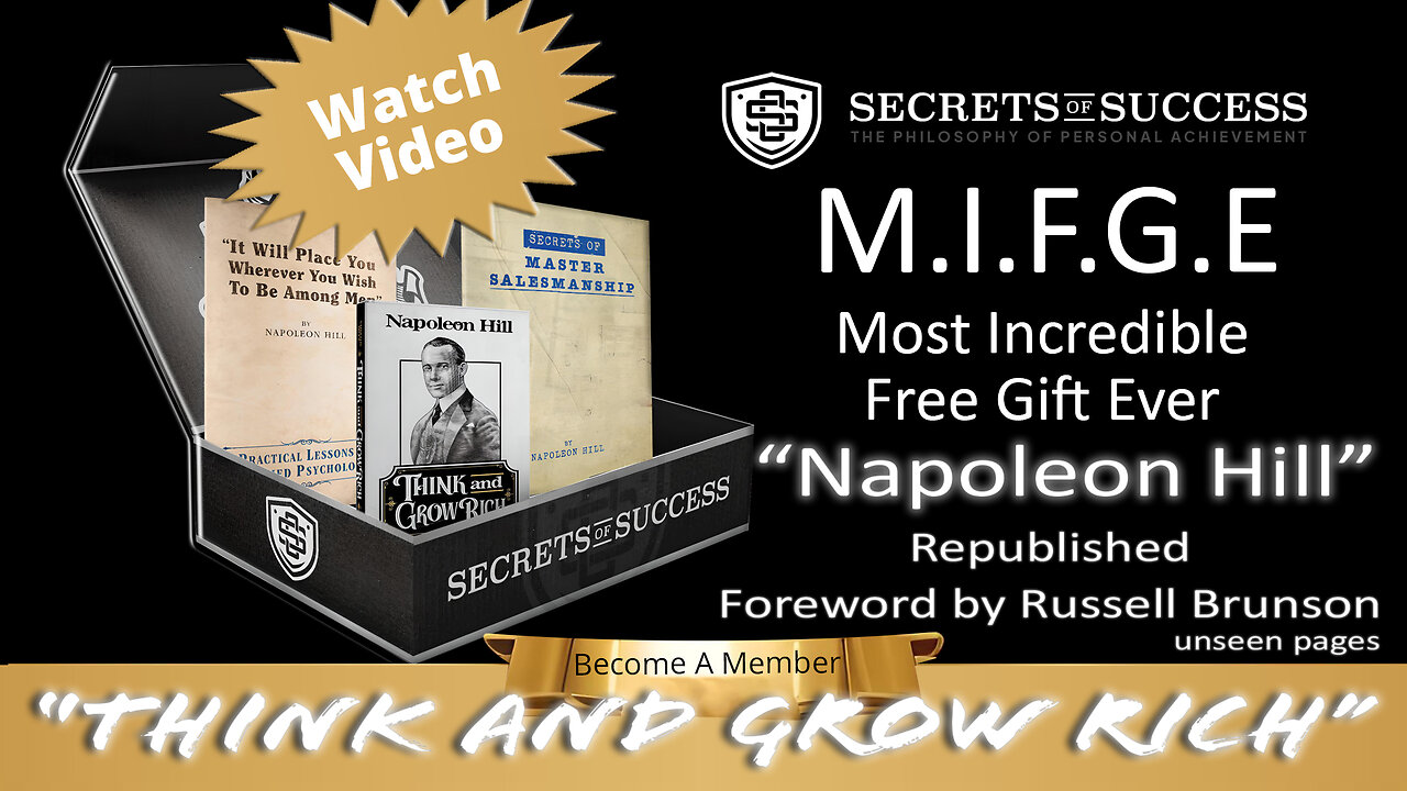 M.I.F.G.E Secrets of Success & Think and Grow Rich Revival - Foreword by Russell Brunson