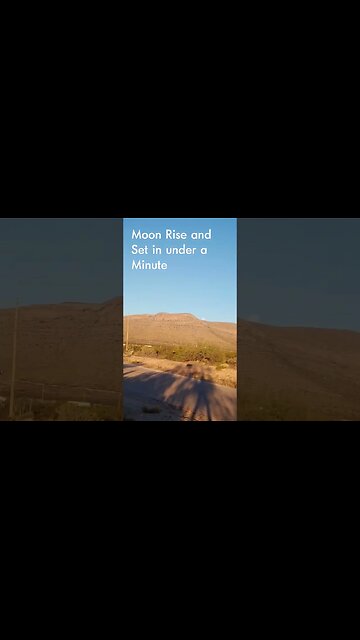 moon comes and gone in 60 seconds real time