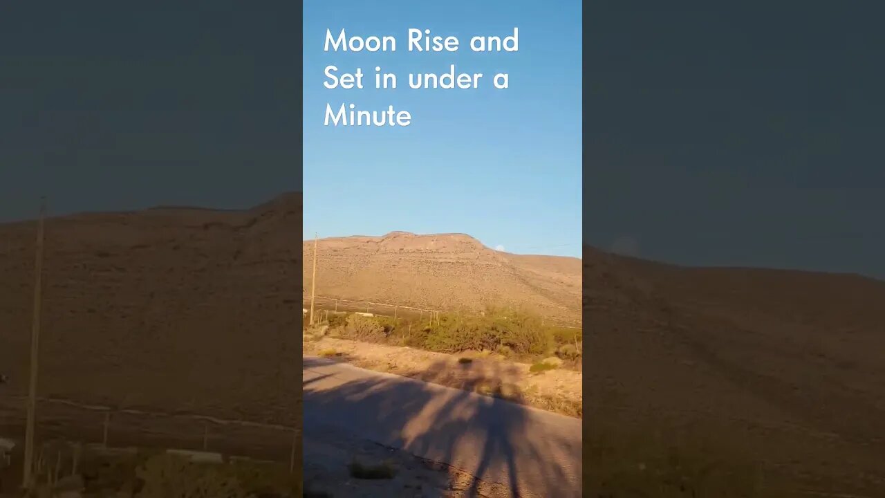 moon comes and gone in 60 seconds real time