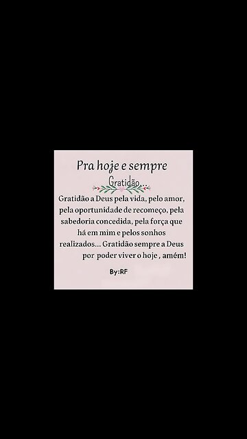 Pra hoje e sempre