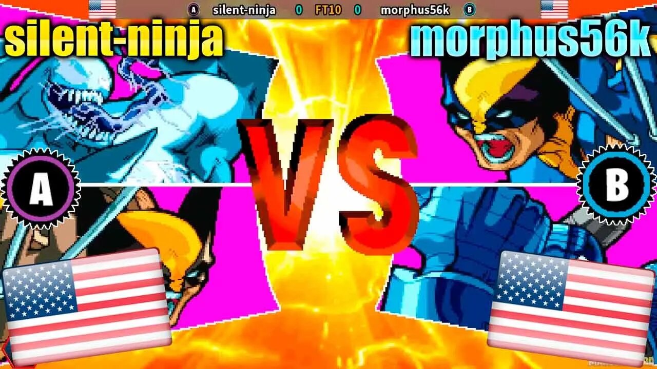 Marvel Vs Capcom: Clash Of Super Heroes (silent-ninja Vs. morphus56k) [U.S.A. Vs. U.S.A.]