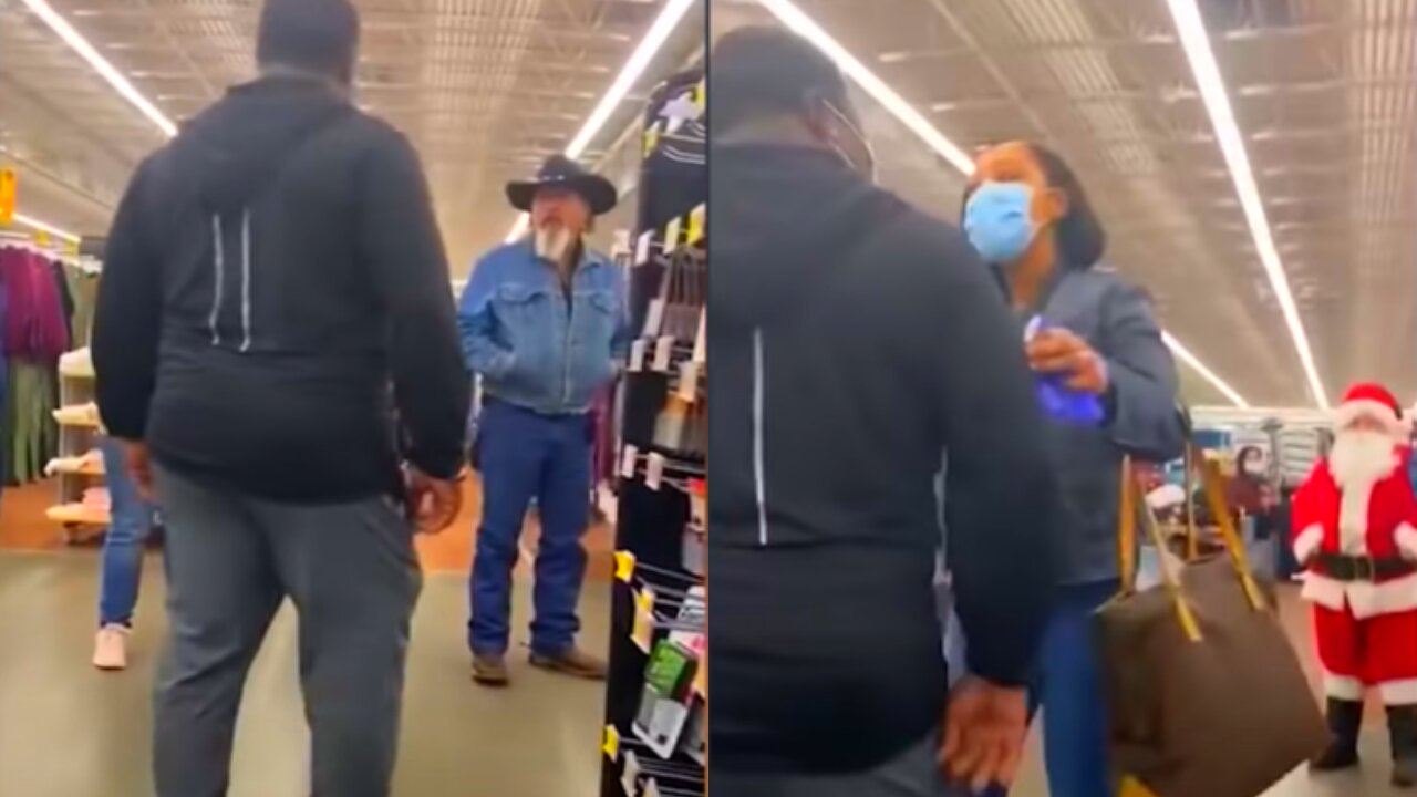 Masked Man Has Meltdown Over Maskless Shoppers At Walmart.