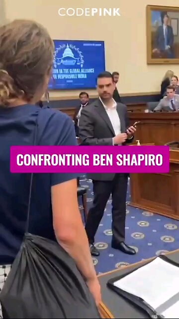 Pro Palestinian Confronting Ben Shapiro