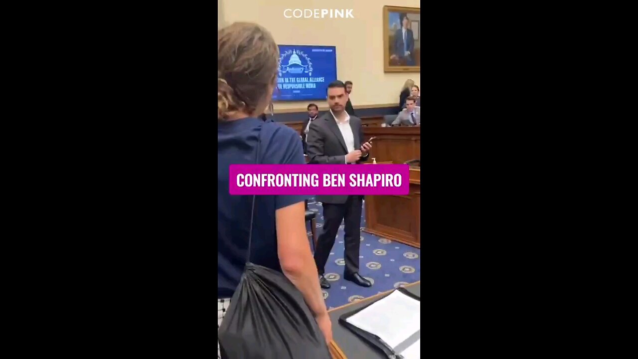 Pro Palestinian Confronting Ben Shapiro