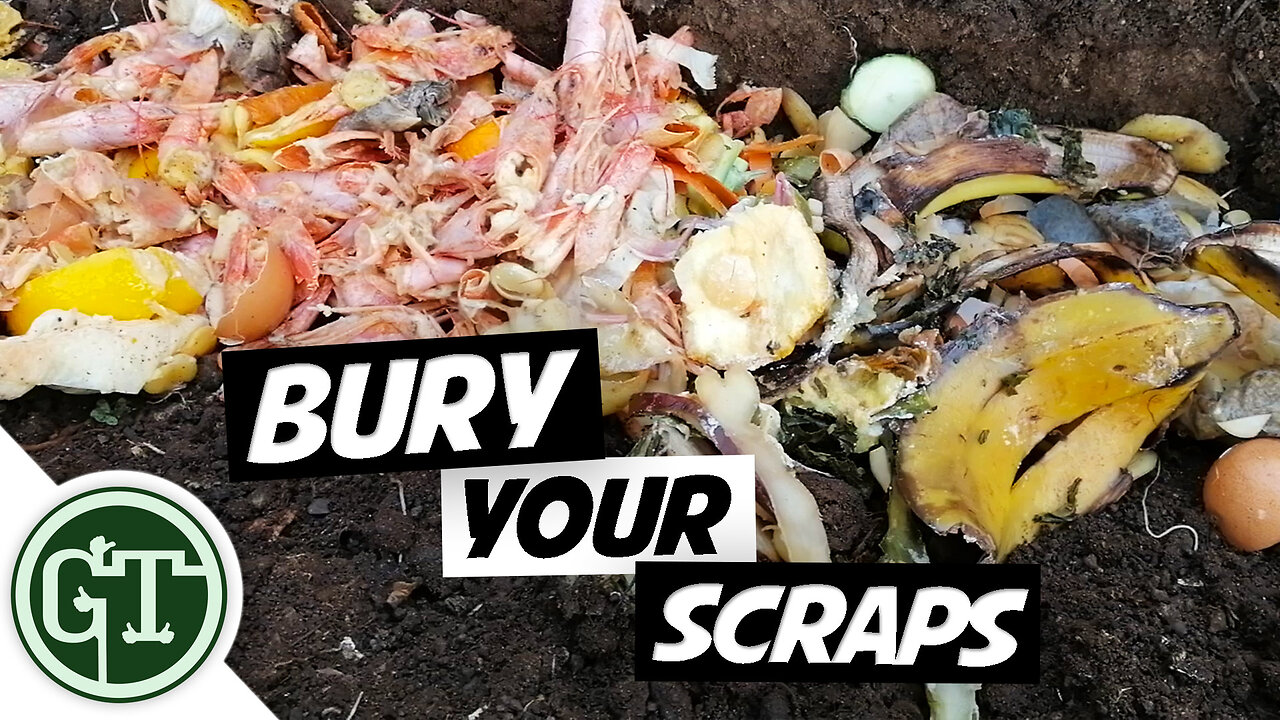 Bury Kitchen Scraps Directly in Garden Soil and this Happens