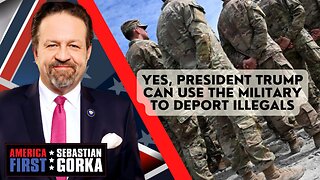 Yes, President Trump can use the military to deport illegals. Robert Wilkie with Sebastian Gorka