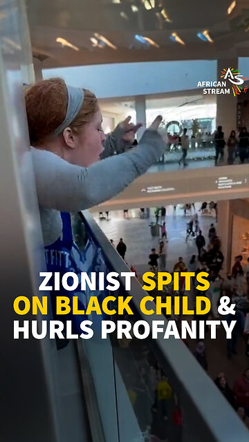 ZIONIST SPITS ON BLACK CHILD & HURLS PROFANITY