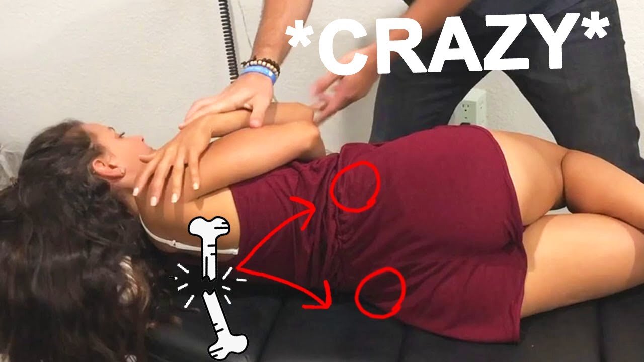 *Bikini Model Gets HIPS Fixed!* FULL Body ASMR Chiropractic Adjustment Compilation