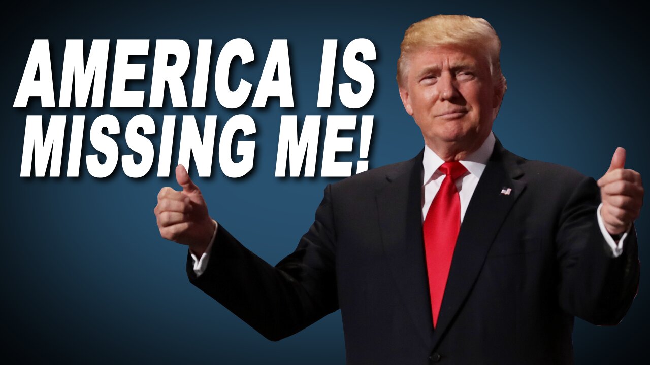 America is missing President Trump, Let's Talk About It!