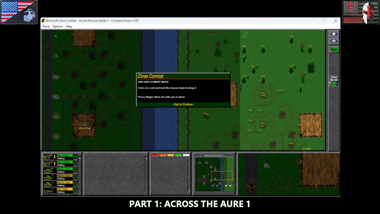 Gamer By Proxy: "Close Combat" [US Battle 2 - Across the Aure] (PC - 2024) [NA Version]