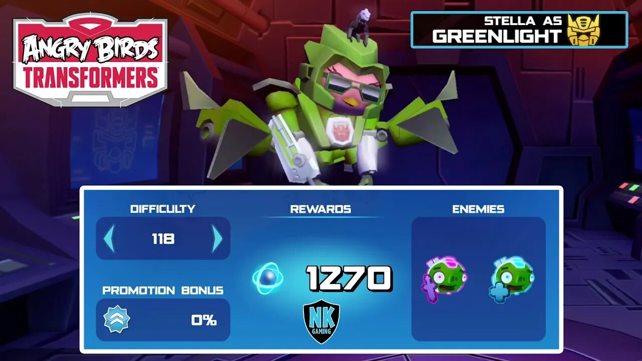 Angry Birds Transformers - Spark Run Series - Level 118 - Featuring Level 25 Greenlight