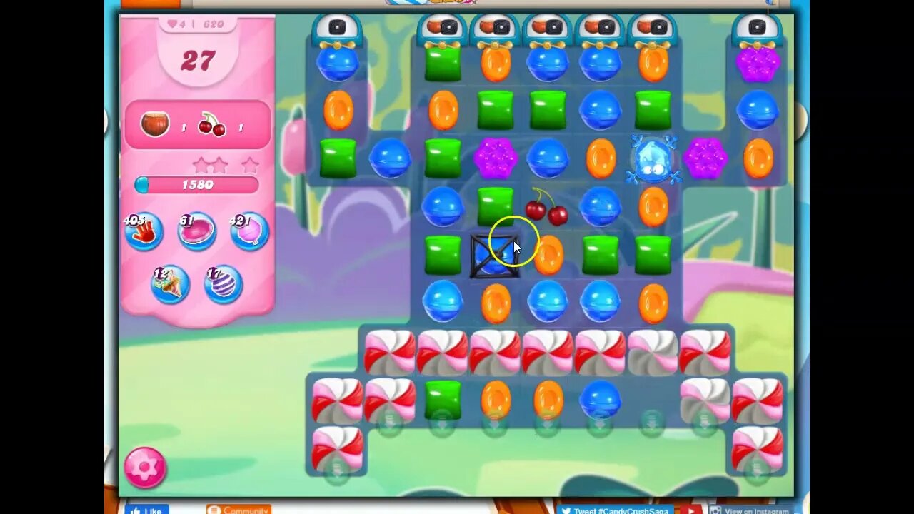 Candy Crush Tutorial: Candy Frog; fill him, move him, turn him into a special!