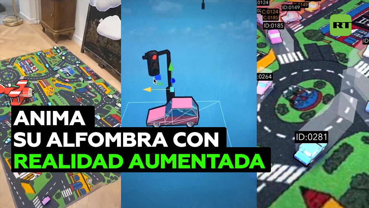 Con la ayuda de su alfombra, elabora un juego de realidad aumentada