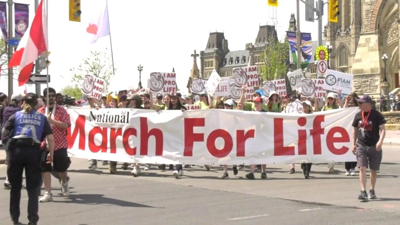 Anti-Abortion March for Life Protest Ottawa