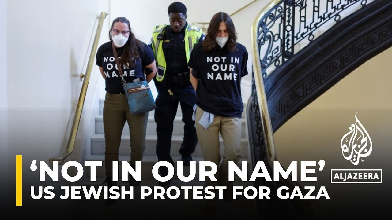 Jewish activists arrested at US Congress sit-in calling for Gaza ceasefire