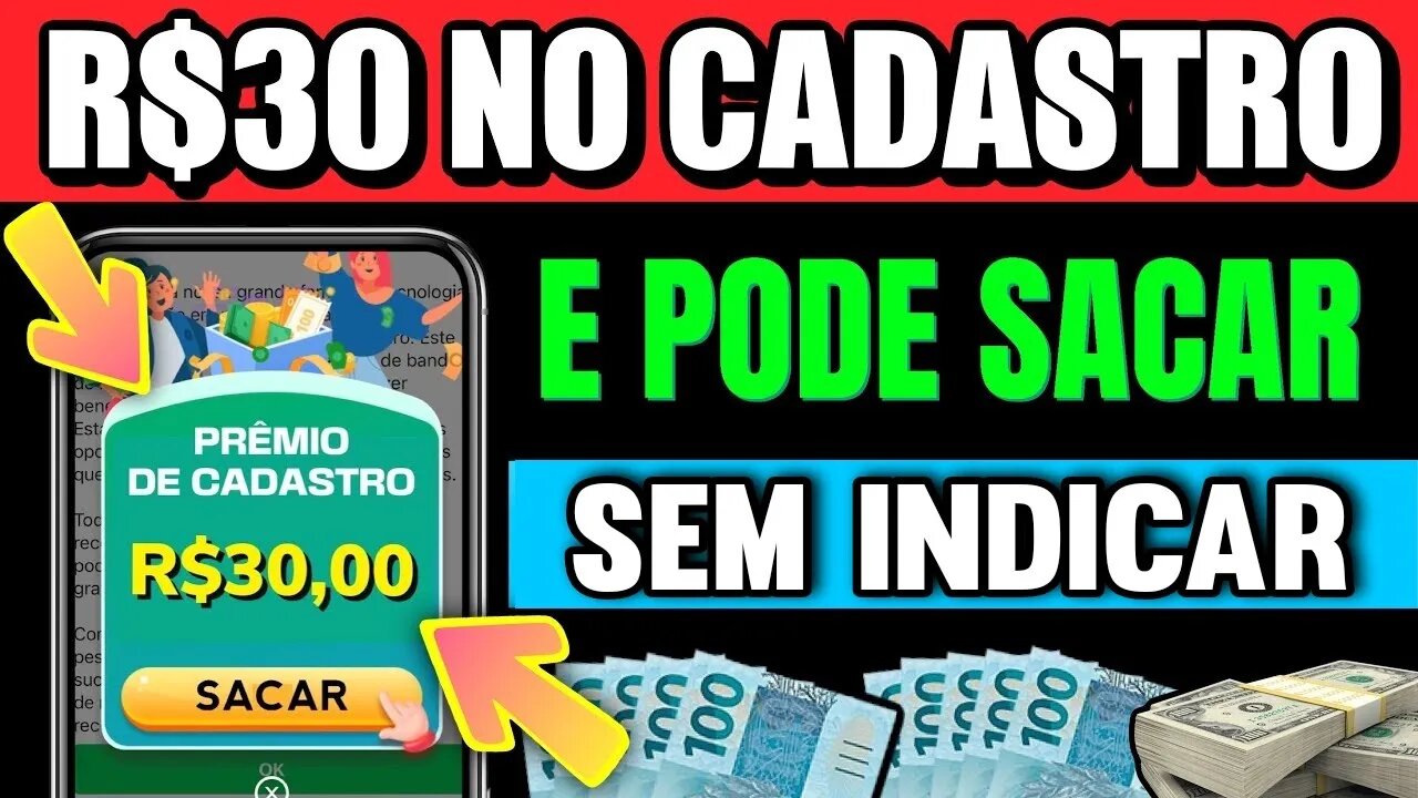 [CORRE PRA SACAR] URGENTE! GANHE R$30 no CADASTRO no PIX E PODE SACAR