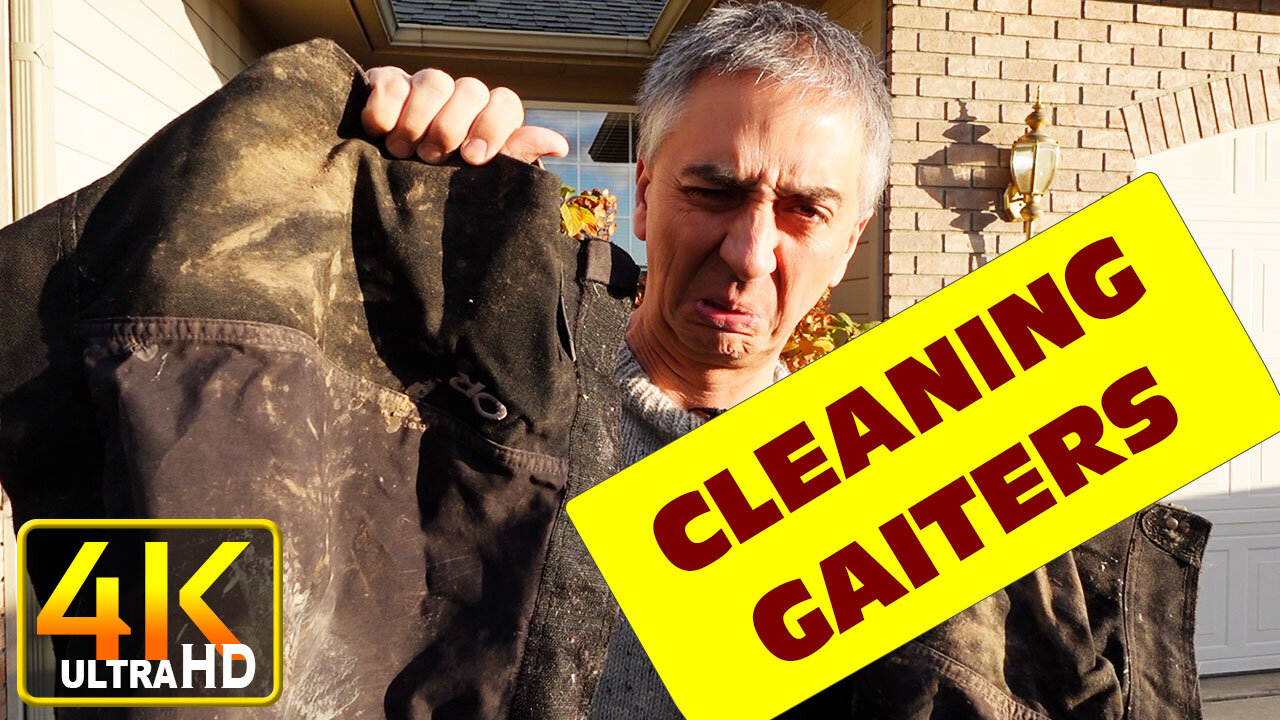 How to Clean Your Gaiters for Backpacking Climbing (4k UHD)