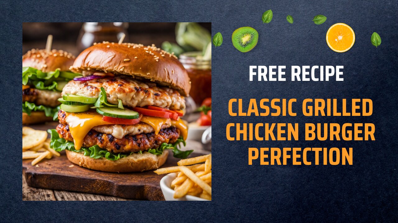 Free Classic Grilled Chicken Burger Perfection Recipe 🍔🔥🍗