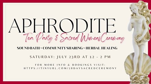 UNLEASH Your Inner Goddess - 28 Day Cycle Goddess: Aphrodite