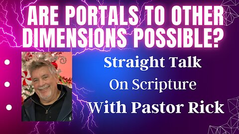 IS IT POSSIBLE TO OPEN A PORTAL TO ANOTHER DIMENSION?