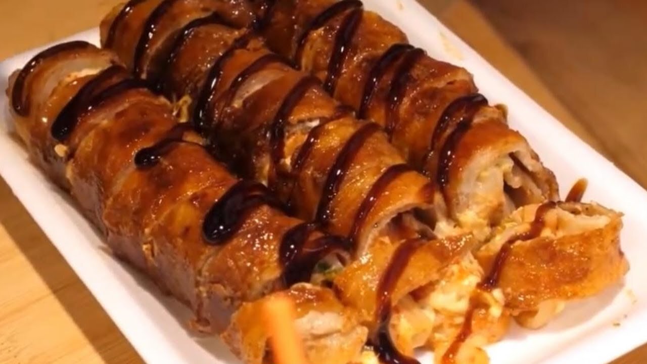 Bacon Rolls - Viral Korean Street Foods 2021