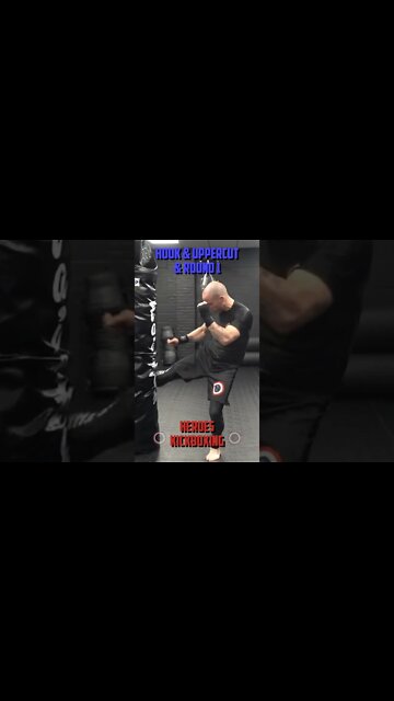 Heroes Training Center | Kickboxing "How To Double Up" Hook & Uppercut & Round 2 - Back | #Shorts