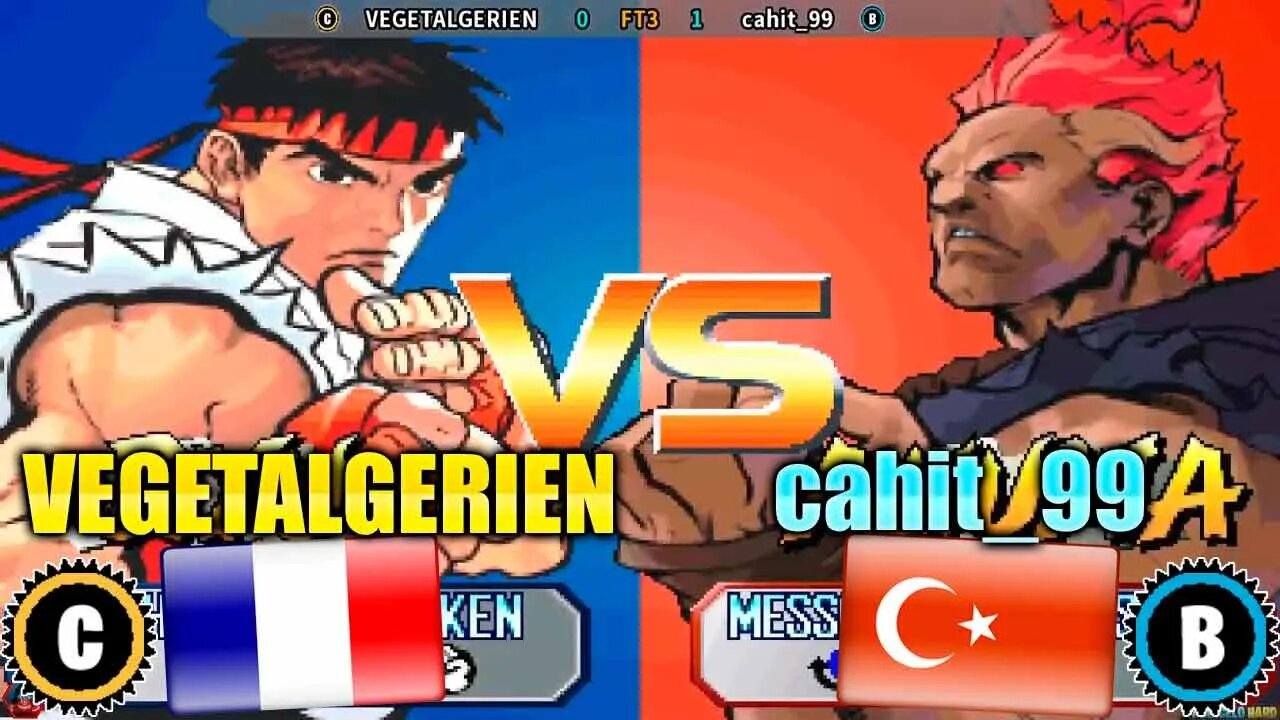 Street Fighter III 2nd Impact: Giant Attack (VEGETALGERIEN Vs. cahit_99) [France Vs. Turkey]