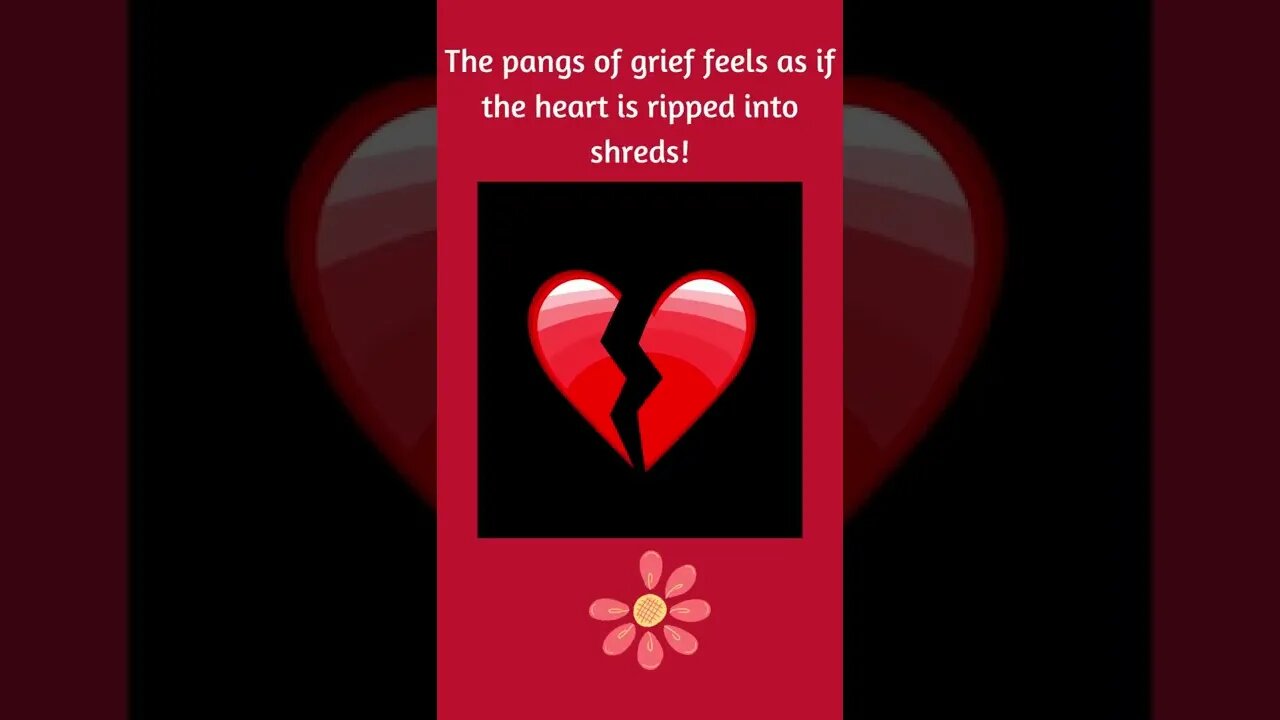 Pain Felt When A Beloved Person or Pet Dies!