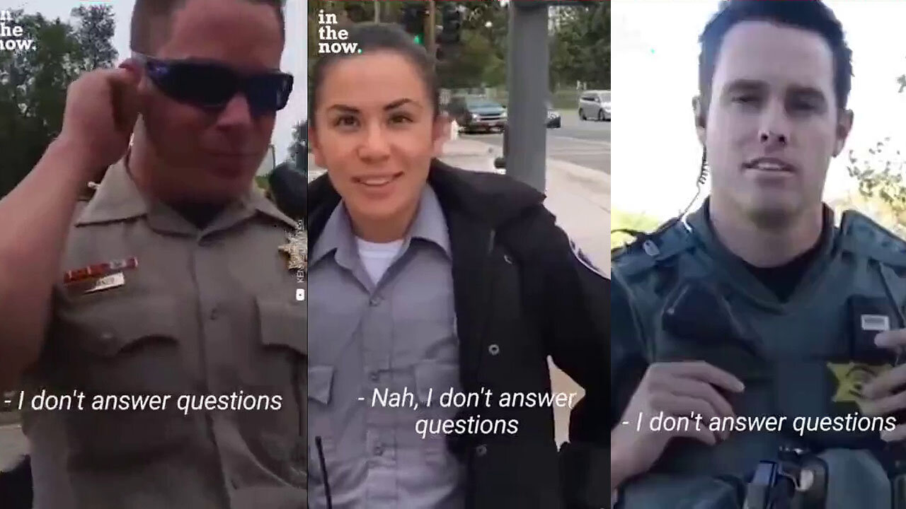 4 Simple Words That Make Police Go Away: "I Don't Answer Questions." 🚫🗣️💬👮=🐷