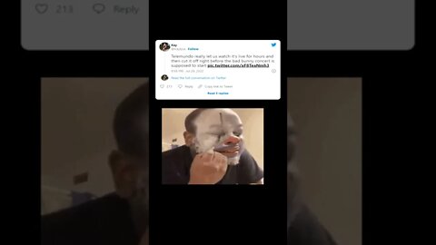 Fans react after Telemundo cuts off bad bunny live performance in Puerto Rico #telemundo #badbunny