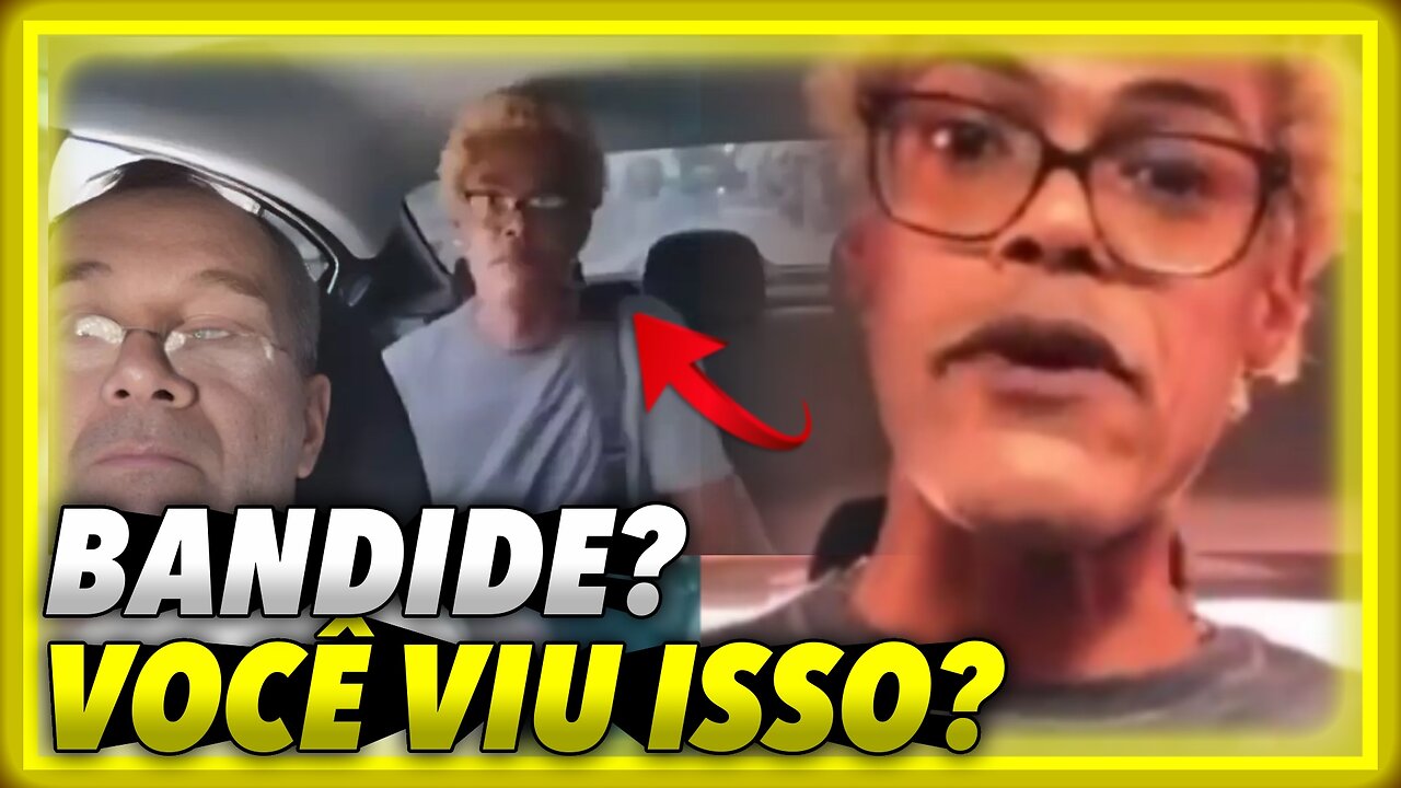 Você viu isso? Bandide no UBER fez escândalo e veja no que deu... Passageiro do Uber finge e simula