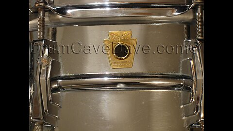 Vintage 1962-63 SUPER LUDWIG 400 5x14” COB (chrome over brass) snare drum