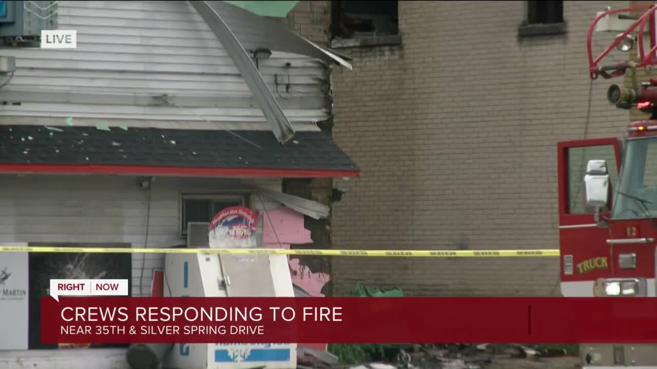 Crews respond to fire at 35th and Silver Spring in Milwaukee