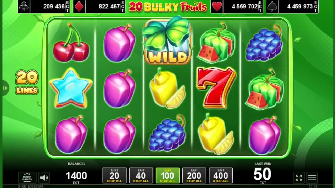 20 Bulky Fruits EGT
