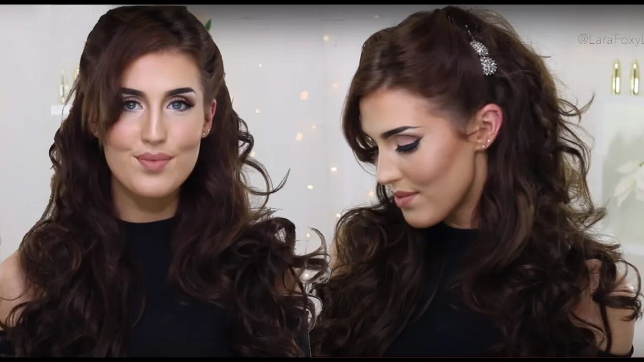 Half Up Romantic Curls Hairstyle