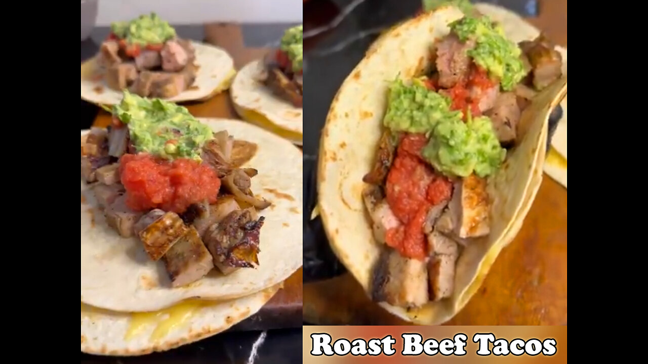 Roast Beef Tacos 🌮 cocking food videos