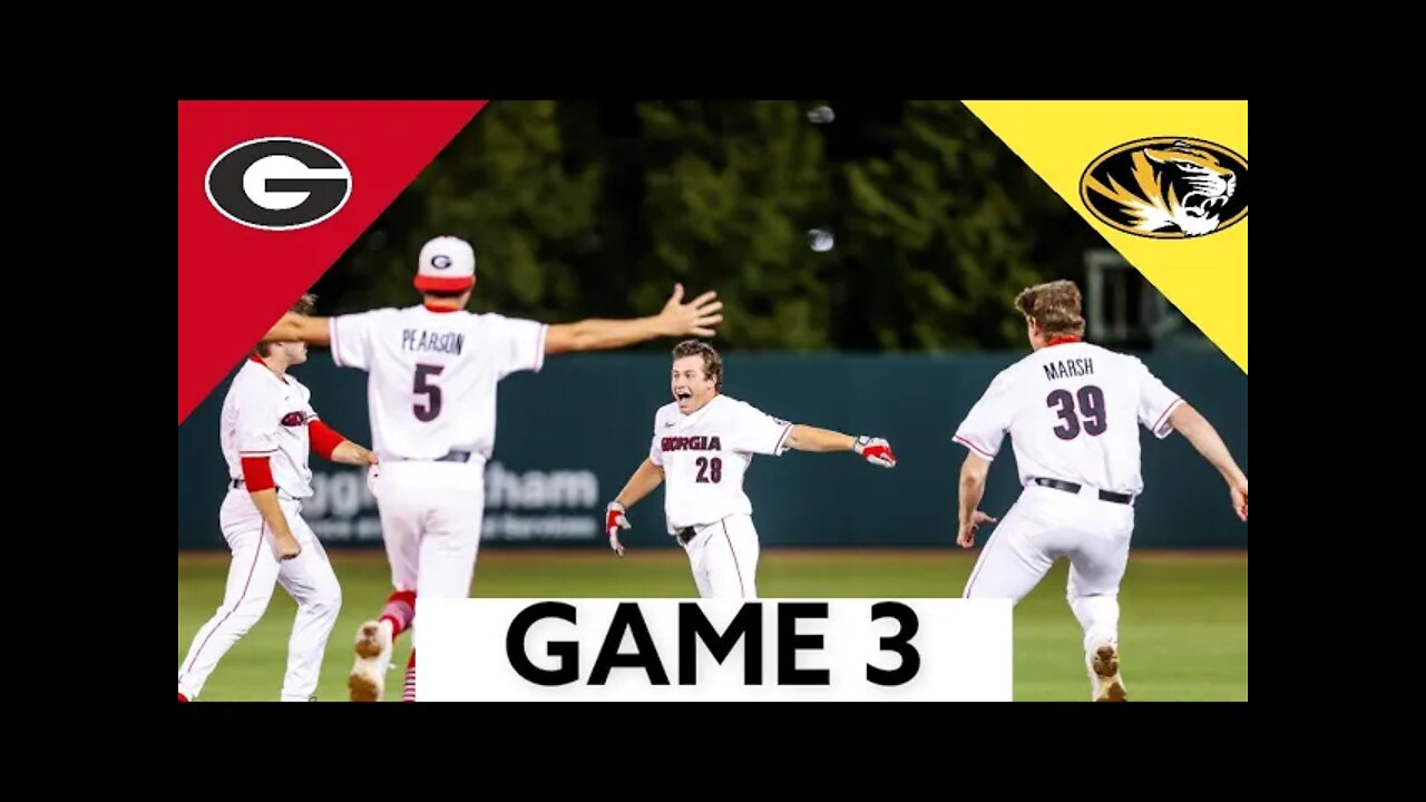 Missouri vs Georgia Highlights (CRAZY ENDING!) | 2022 College Baseball Highlights