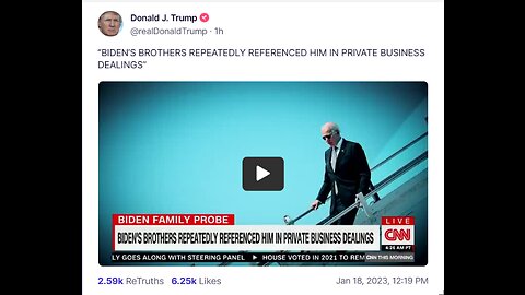 Donald J Trump TS post Jan 18, 2023 12:19 PM