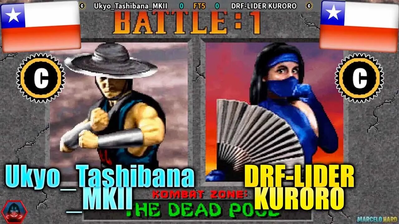 Mortal Kombat 2 (Ukyo_Tashibana_MKII Vs. DRF-LIDER KURORO) [Chile Vs. Chile]