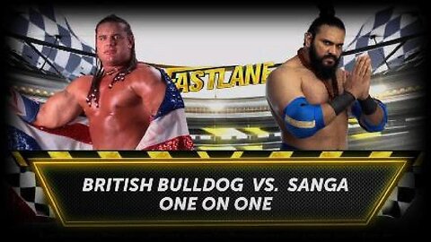 WWE Fastlane: British Bulldog Vs Sanga | Past Versus Present Match