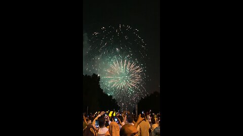 Fireworks in slow motion