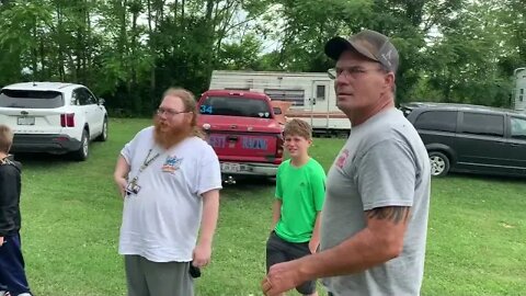 Met Redline Gary at a Benefit Tractor Redlin Gary's 2 boys got to pull for the first time. #shorts