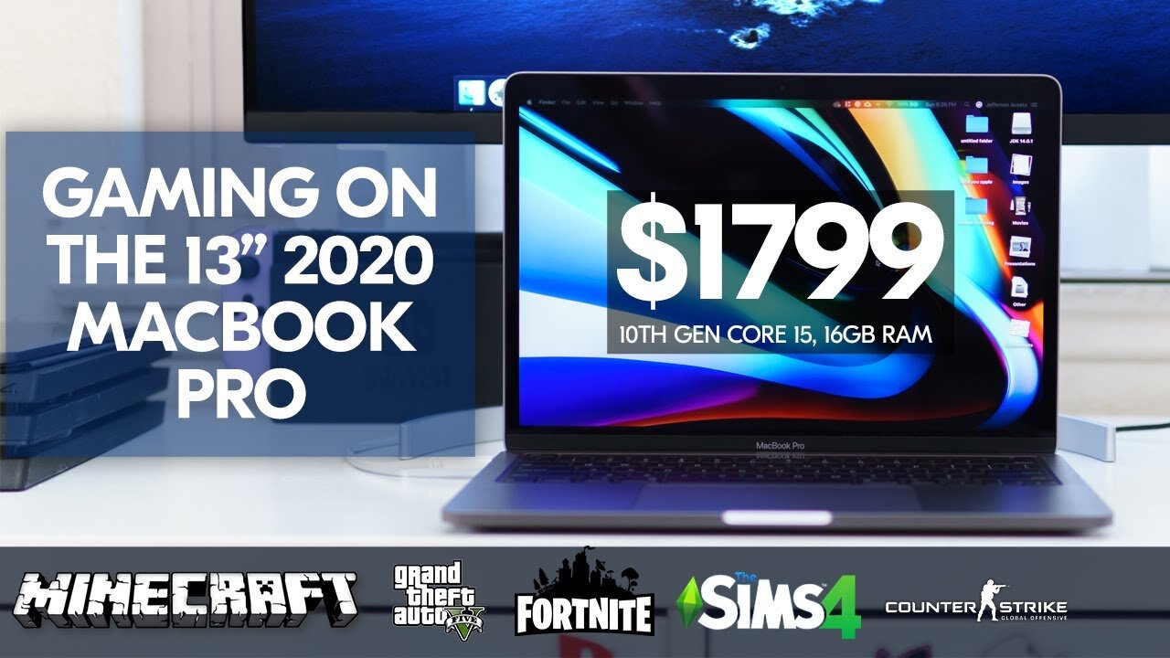 Gaming on the 13' 2020 Macbook Pro (GTA, Minecraft, Fortnite, CS;GO and More!)