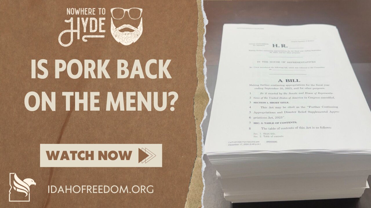 Nowhere To Hyde -- Is Pork Back On the Menu?