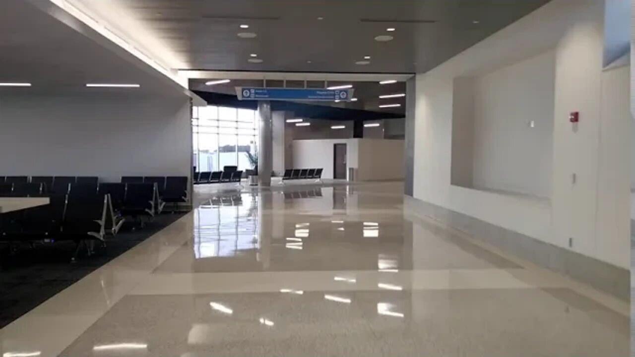 Walk Through New Akron Canton Airport Gate Area July 2020