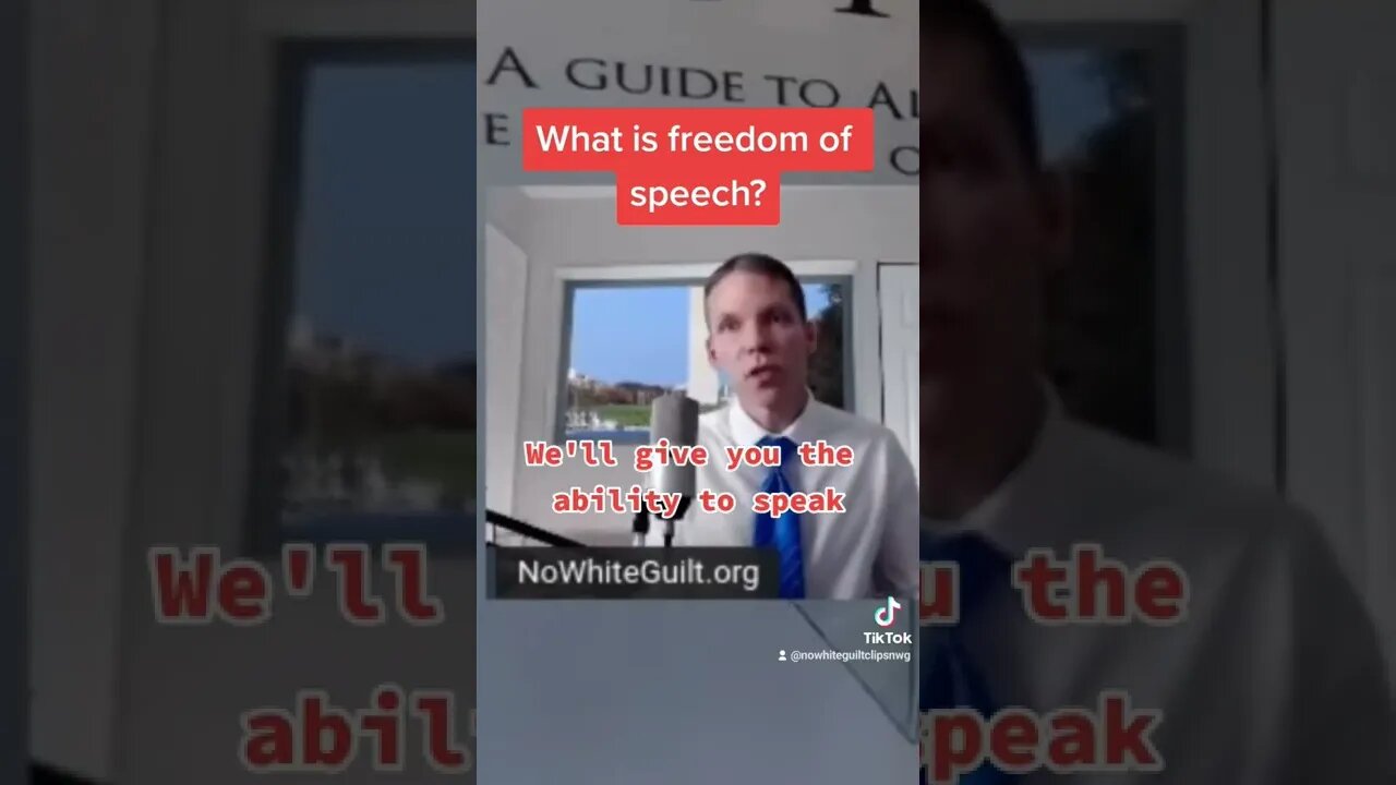 Freedom of speech is more than the freedom to speak. #shorts