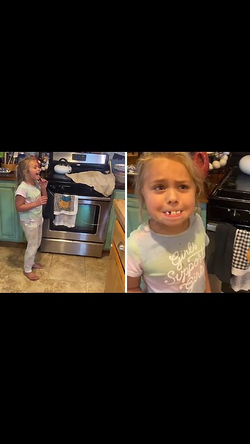 Big Brother Uses Nerf Gun To Remove Sister's Tooth