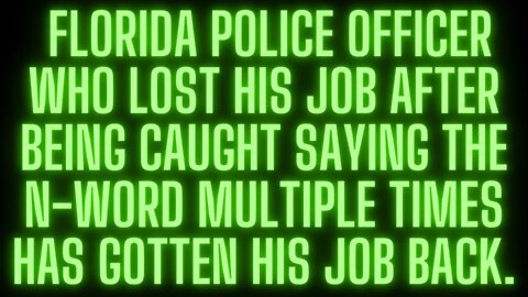 |NEWS| They Should've Never Fired This Cop ✔ He did Nothing Wrong 🎯