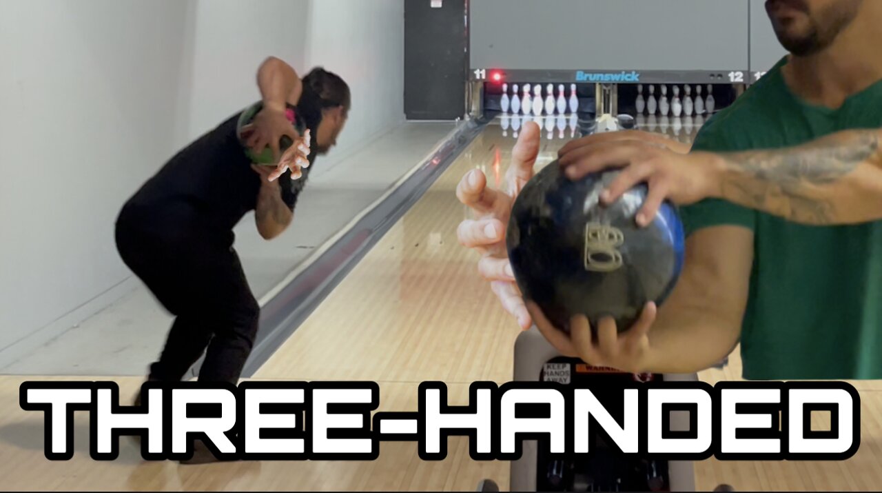 First Ever THREE-HANDED BOWLING