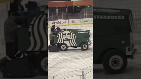 Marshawn Lynch Doing Donuts On A Zamboni